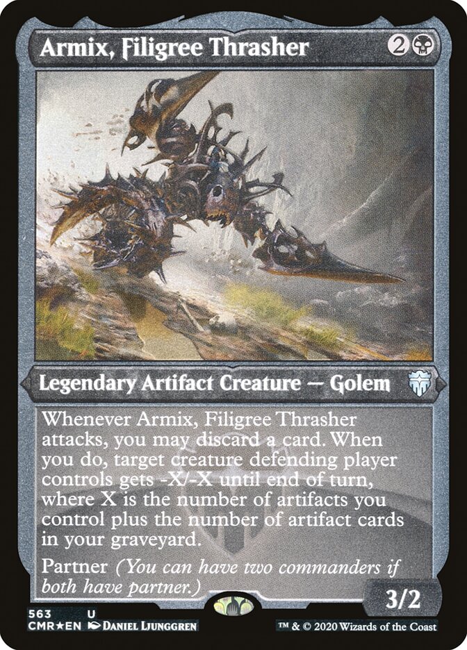 Magic | Armix, Filigree Thrasher (Etched) [Commander Legends] | The Nerd Merchant