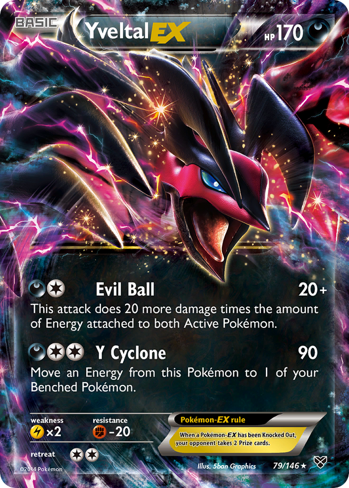 Pokemon | Yveltal EX (79/146) [XY: Base Set] | The Nerd Merchant