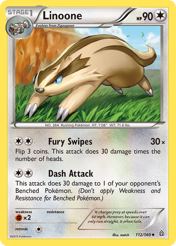 Pokemon | Linoone (112/160) [XY: Primal Clash] | The Nerd Merchant