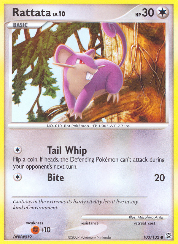 Pokemon | Rattata (103/132) [Diamond & Pearl: Secret Wonders] | The Nerd Merchant