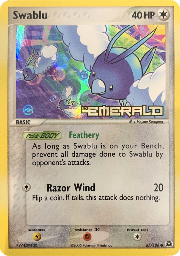 Pokemon | Swablu (67/106) (Stamped) [EX: Emerald] | The Nerd Merchant