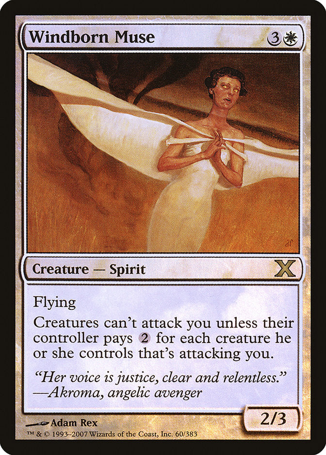 Magic | Windborn Muse (Premium Foil) [Tenth Edition] | The Nerd Merchant