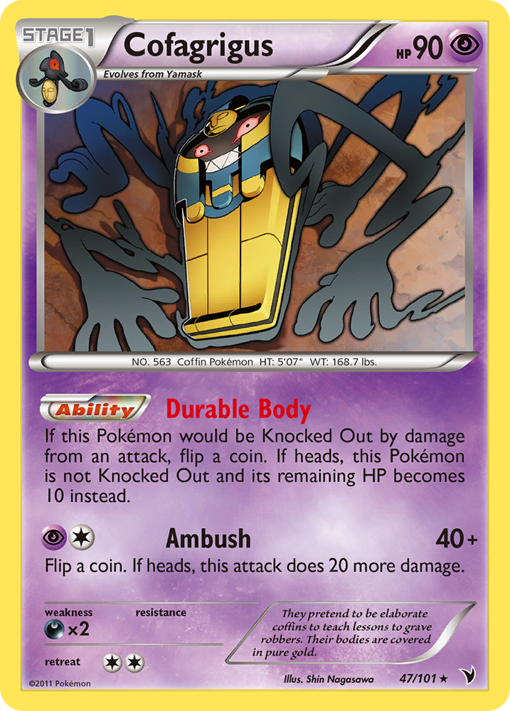 Pokemon | Cofagrigus (47/101) [Black & White: Noble Victories] | The Nerd Merchant