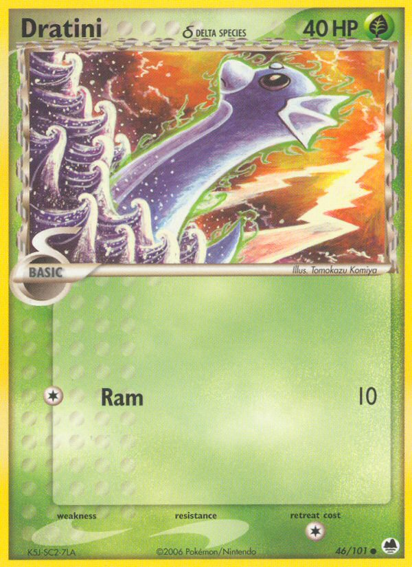 Pokemon | Dratini (46/101) (Delta Species) [EX: Dragon Frontiers] | The Nerd Merchant
