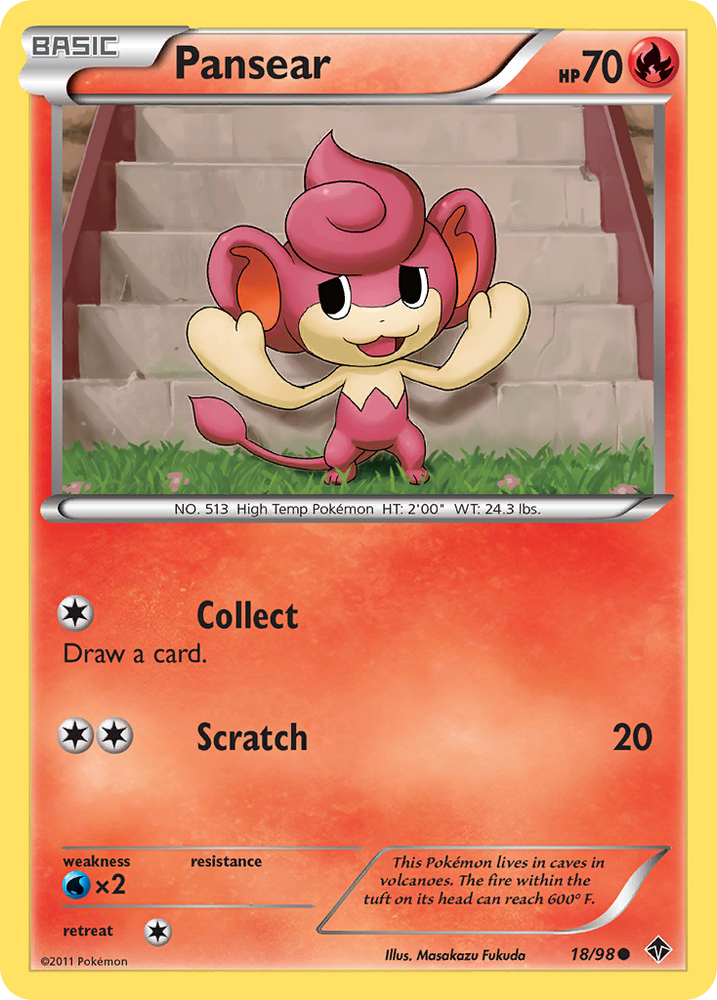 Pokemon | Pansear (18/98) [Black & White: Emerging Powers] | The Nerd Merchant