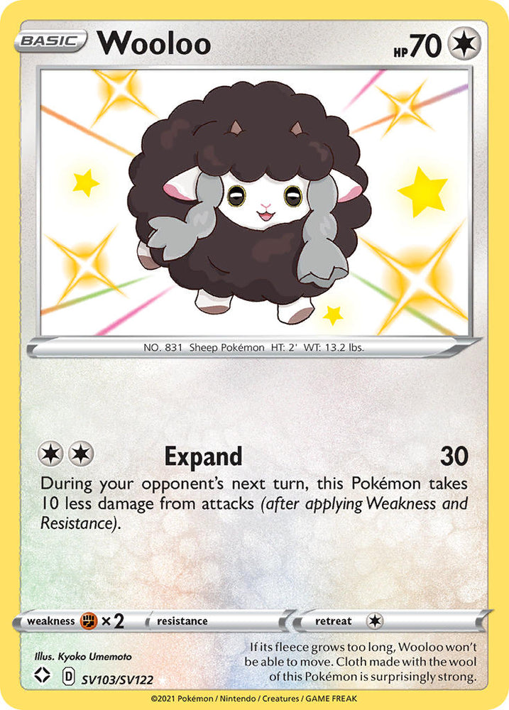 Pokemon | Wooloo (SV103/SV122) [Sword & Shield: Shining Fates] | The Nerd Merchant