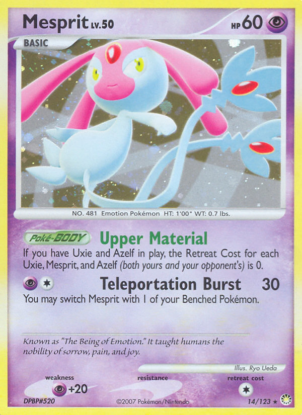 Pokemon | Mesprit (14/123) [Diamond & Pearl: Mysterious Treasures] | The Nerd Merchant
