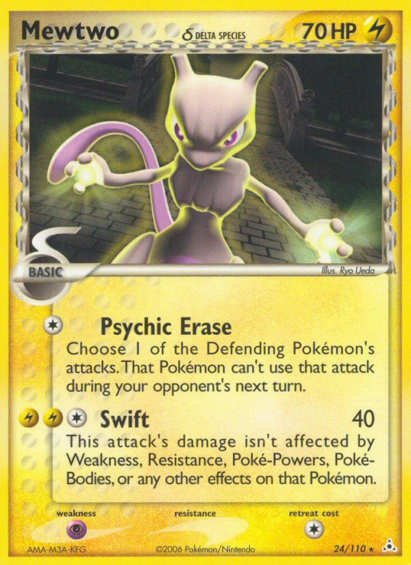 Pokemon | Mewtwo (24/110) (Delta Species) [EX: Holon Phantoms] | The Nerd Merchant