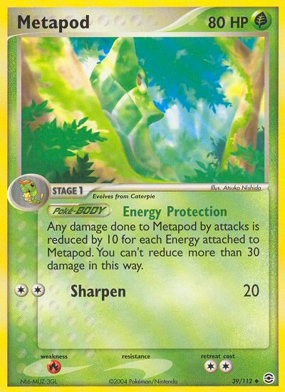 Pokemon | Metapod (39/112) [EX: FireRed & LeafGreen] | The Nerd Merchant