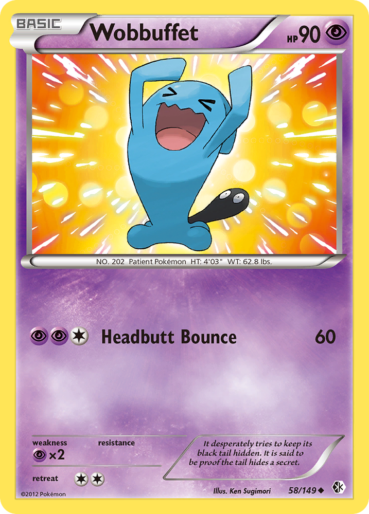 Pokemon | Wobbuffet (58/149) [Black & White: Boundaries Crossed] | The Nerd Merchant