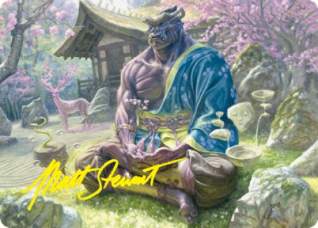 Magic | Kosei, Penitent Warlord Art Card (Gold-Stamped Signature) [Kamigawa: Neon Dynasty Art Series] | The Nerd Merchant