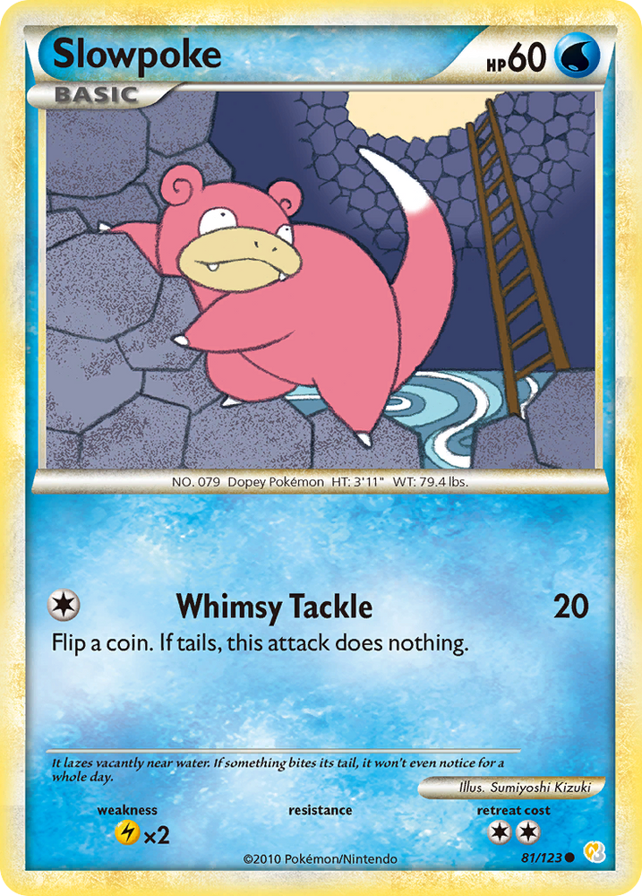 Pokemon | Slowpoke (81/123) [HeartGold & SoulSilver: Base Set] | The Nerd Merchant