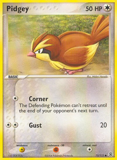 Pokemon | Pidgey (73/112) [EX: FireRed & LeafGreen] | The Nerd Merchant