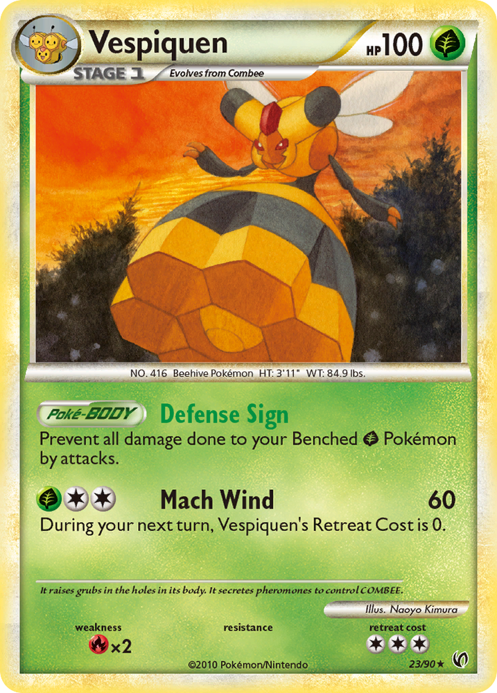 Pokemon | Vespiquen (23/90) [HeartGold & SoulSilver: Undaunted] | The Nerd Merchant