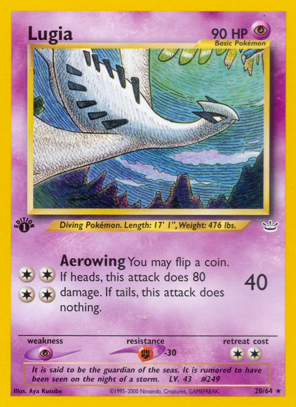 Pokemon | Lugia (20/64) [Neo Revelation 1st Edition] | The Nerd Merchant