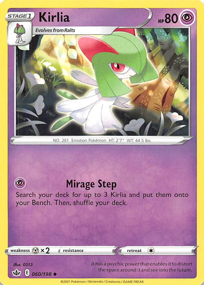 Pokemon | Kirlia (060/198) [Sword & Shield: Chilling Reign] | The Nerd Merchant