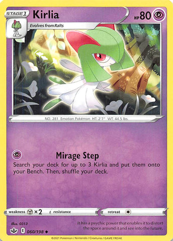 Pokemon | Kirlia (060/198) [Sword & Shield: Chilling Reign] | The Nerd Merchant