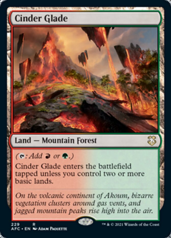 Magic | Cinder Glade [Dungeons & Dragons: Adventures in the Forgotten Realms Commander] | The Nerd Merchant