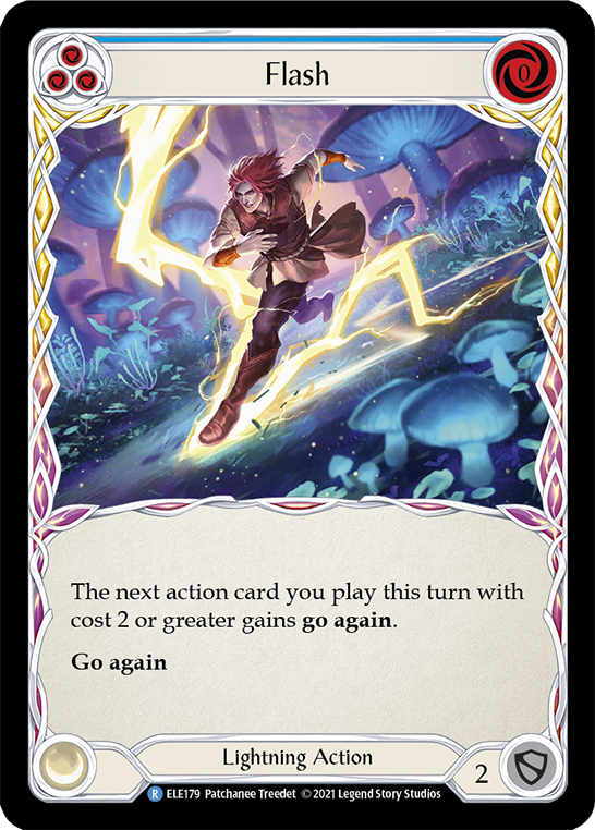 Flesh and Blood TCG | Flash (Blue) [ELE179] (Tales of Aria)  1st Edition Rainbow Foil | The Nerd Merchant