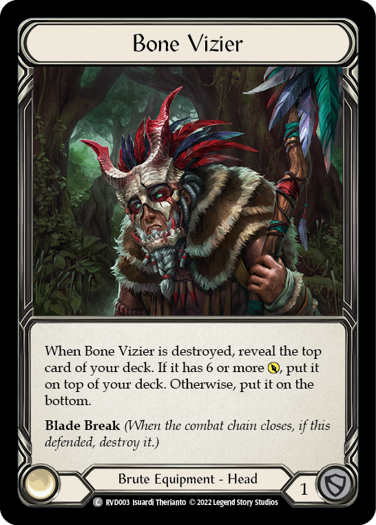 Flesh and Blood TCG | Bone Vizier [RVD003] (Classic Battles: Rhinar vs Dorinthea)  Rainbow Foil | The Nerd Merchant