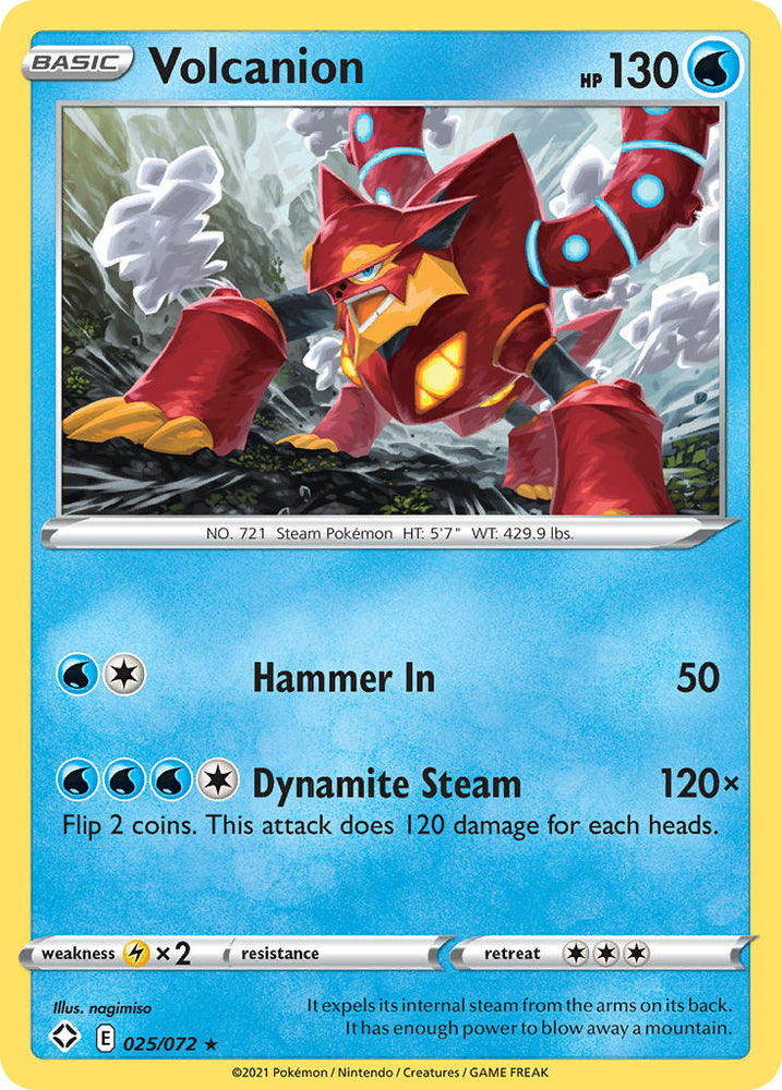 Pokemon | Volcanion (025/072) [Sword & Shield: Shining Fates] | The Nerd Merchant