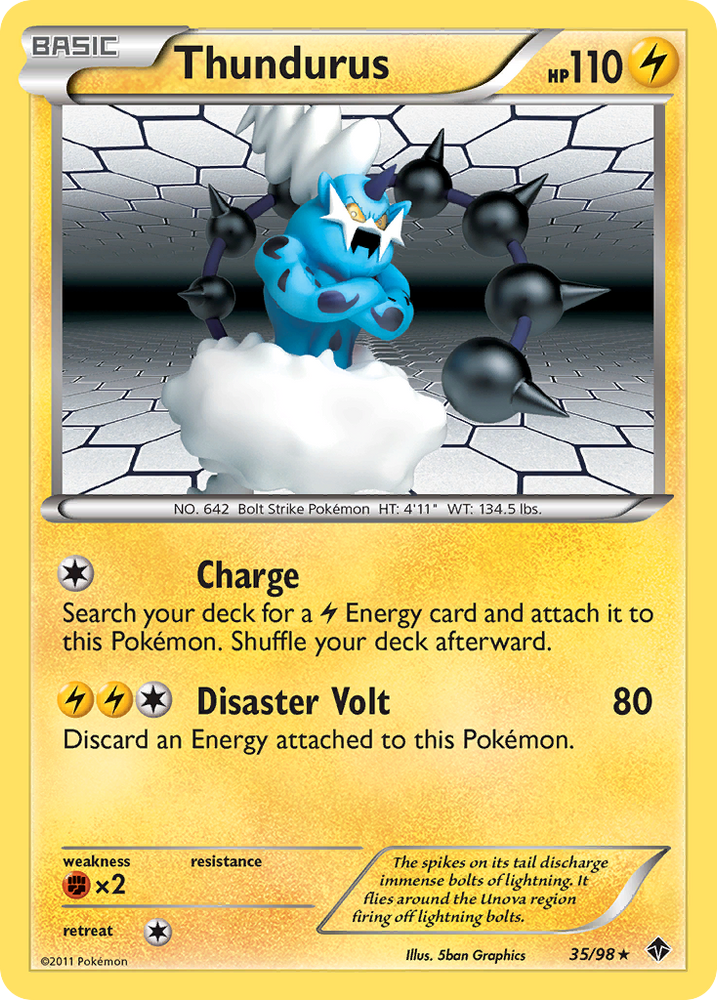 Pokemon | Thundurus (35/98) [Black & White: Emerging Powers] | The Nerd Merchant