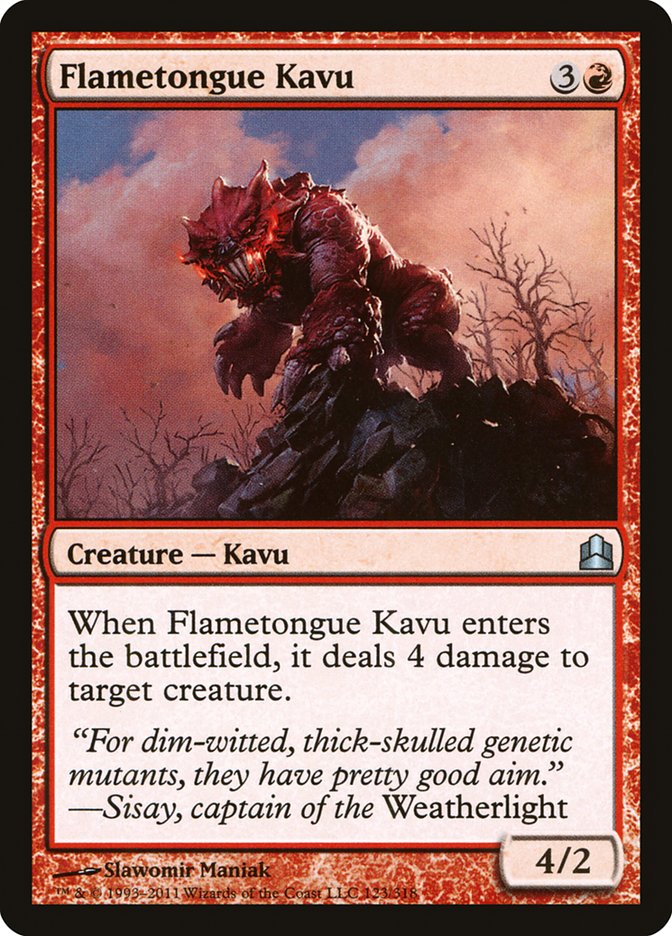 Magic | Flametongue Kavu [Commander 2011] | The Nerd Merchant