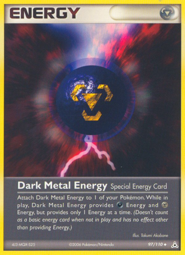Pokemon | Dark Metal Energy (97/110) [EX: Holon Phantoms] | The Nerd Merchant