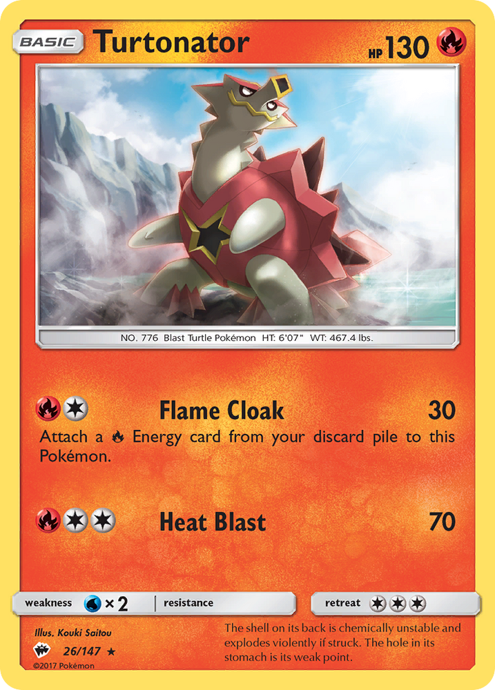Pokemon | Turtonator (26/147) [Sun & Moon: Burning Shadows] | The Nerd Merchant