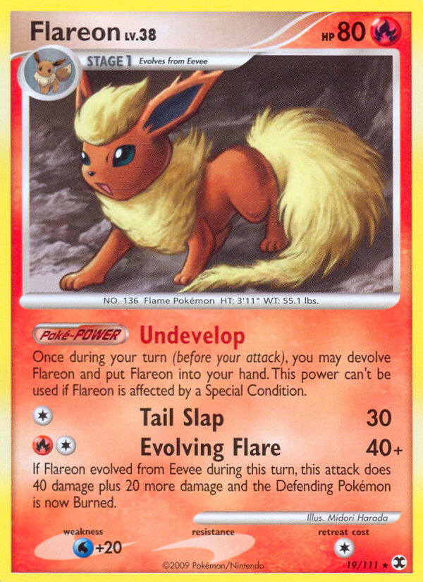 Pokemon | Flareon (19/111) [Platinum: Rising Rivals] | The Nerd Merchant