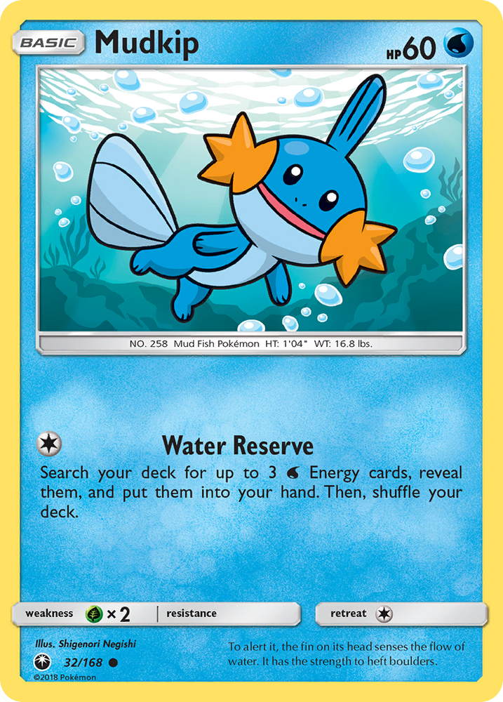 Pokemon | Mudkip (32/168) [Sun & Moon: Celestial Storm] | The Nerd Merchant
