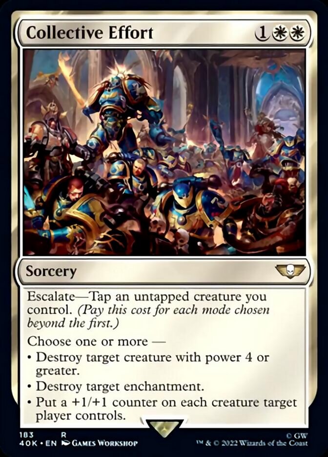 Magic | Collective Effort (Surge Foil) [Warhammer 40,000] | The Nerd Merchant