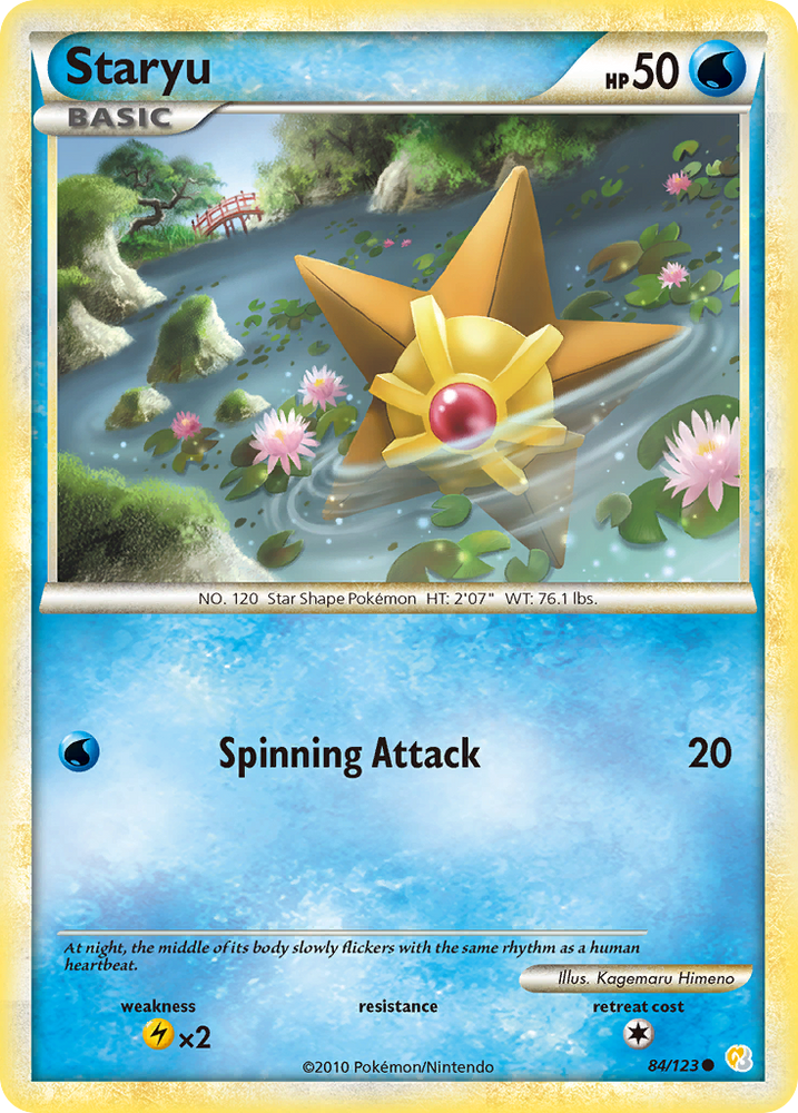 Pokemon | Staryu (84/123) [HeartGold & SoulSilver: Base Set] | The Nerd Merchant