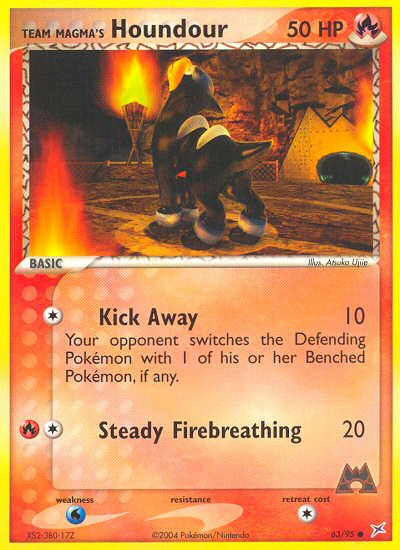 Pokemon | Team Magma's Houndour (63/95) [EX: Team Magma vs Team Aqua] | The Nerd Merchant