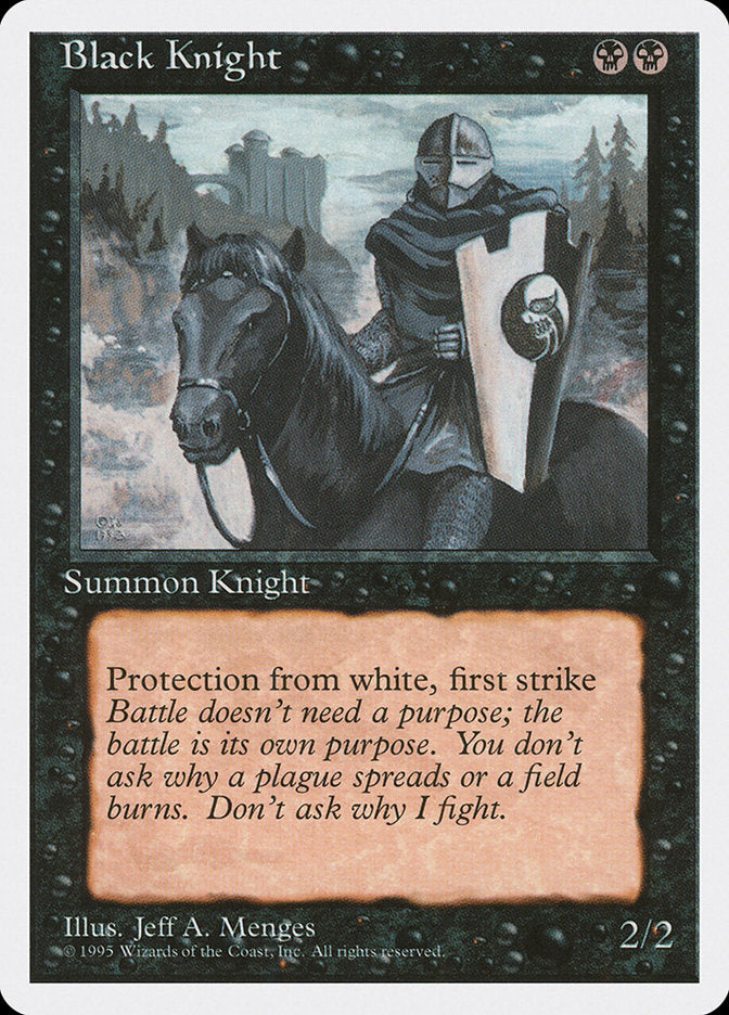 Magic | Black Knight [Fourth Edition] | The Nerd Merchant