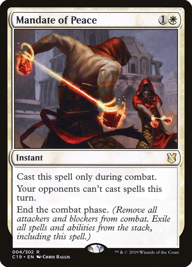Magic | Mandate of Peace [Commander 2019] | The Nerd Merchant