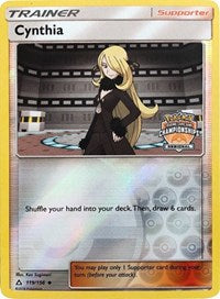 Pokemon | Cynthia (119/156) (Regional Championship Promo) [Sun & Moon: Ultra Prism] | The Nerd Merchant