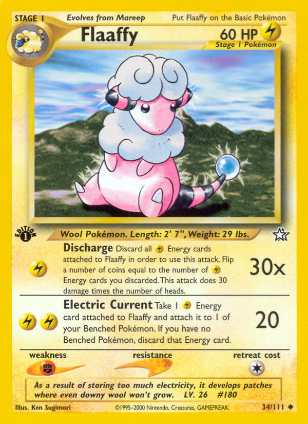 Pokemon | Flaaffy (34/111) [Neo Genesis 1st Edition] | The Nerd Merchant