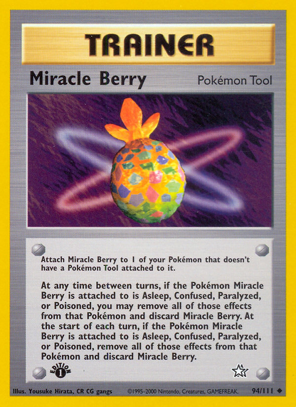 Pokemon | Miracle Berry (94/111) [Neo Genesis 1st Edition] | The Nerd Merchant