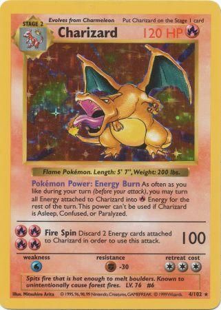 Pokemon | Charizard (4/102) [Base Set Shadowless Unlimited] | The Nerd Merchant