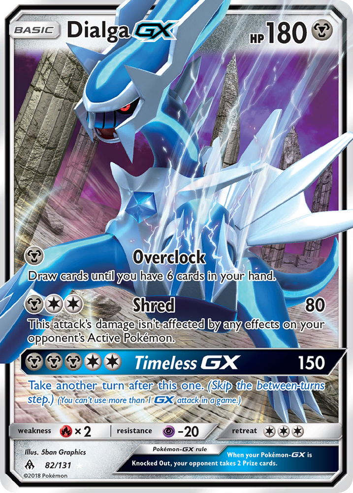 Pokemon | Dialga GX (82/131) [Sun & Moon: Forbidden Light] | The Nerd Merchant
