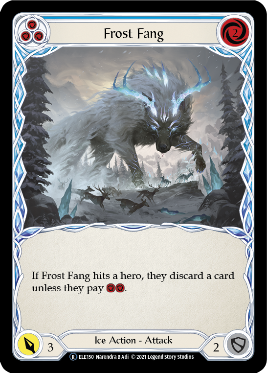 Flesh and Blood TCG | Frost Fang (Blue) [U-ELE150] (Tales of Aria Unlimited)  Unlimited Normal | The Nerd Merchant