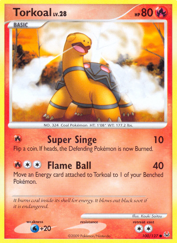 Pokemon | Torkoal (100/127) [Platinum: Base Set] | The Nerd Merchant