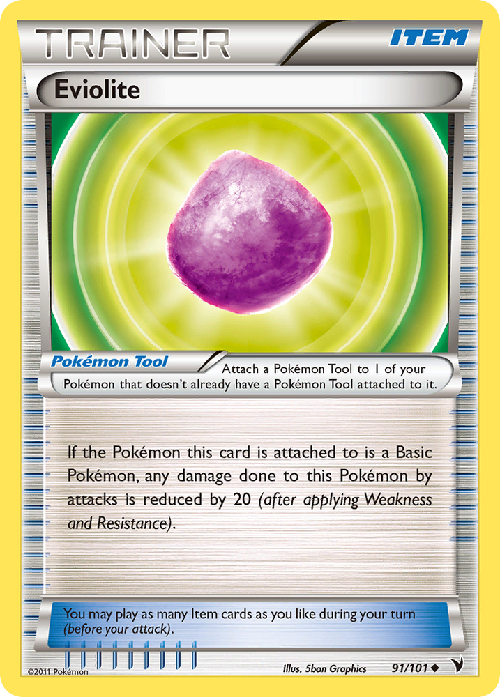 Pokemon | Eviolite (91/101) [Black & White: Noble Victories] | The Nerd Merchant