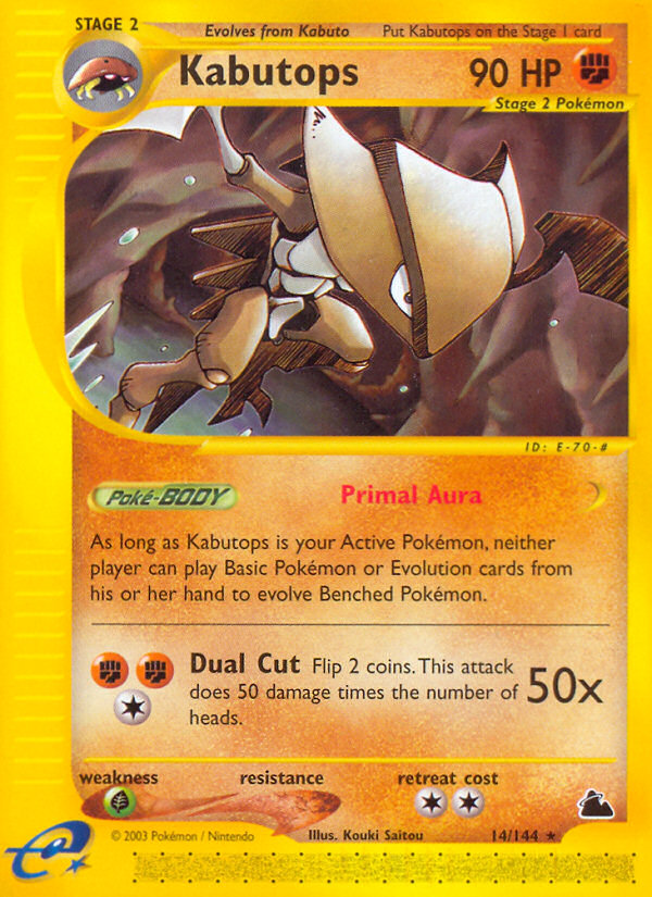 Pokemon | Kabutops (14/144) [Skyridge] | The Nerd Merchant