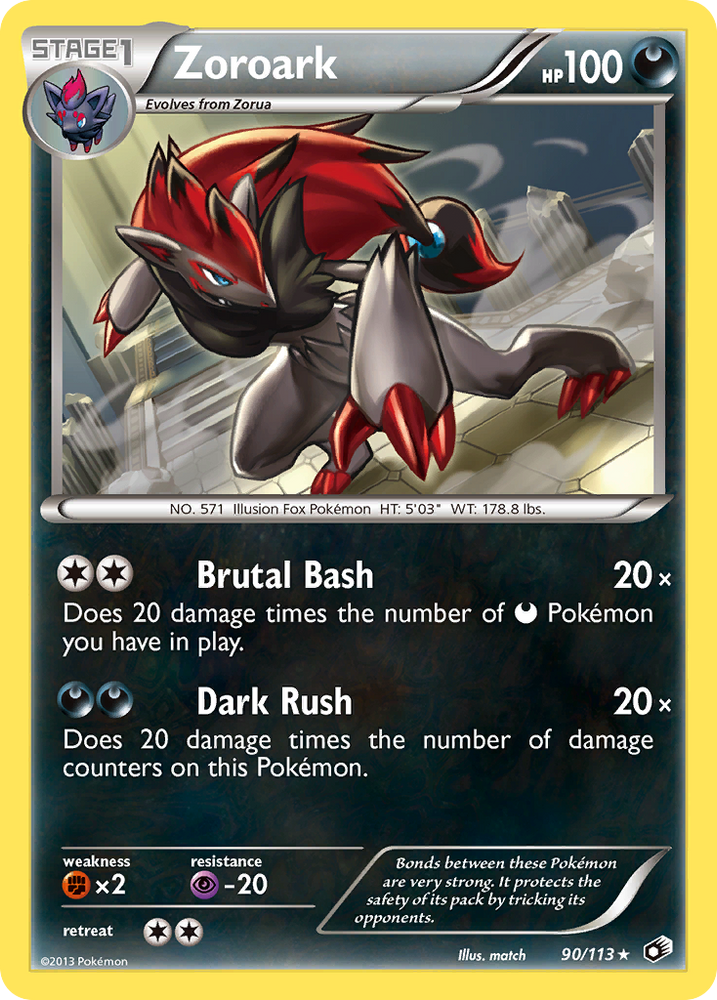 Pokemon | Zoroark (90/113) (Theme Deck Exclusive) [Black & White: Legendary Treasures] | The Nerd Merchant