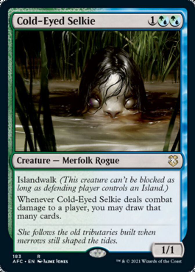 Magic | Cold-Eyed Selkie [Dungeons & Dragons: Adventures in the Forgotten Realms Commander] | The Nerd Merchant