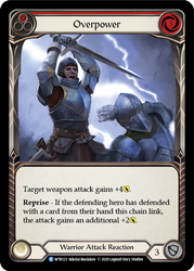 Flesh and Blood TCG | Overpower (Red) [U-WTR123] (Welcome to Rathe Unlimited)  Unlimited Rainbow Foil | The Nerd Merchant
