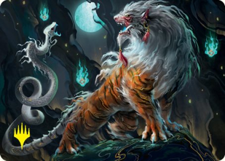 Magic | Gloomshrieker Art Card (Gold-Stamped Signature) [Kamigawa: Neon Dynasty Art Series] | The Nerd Merchant