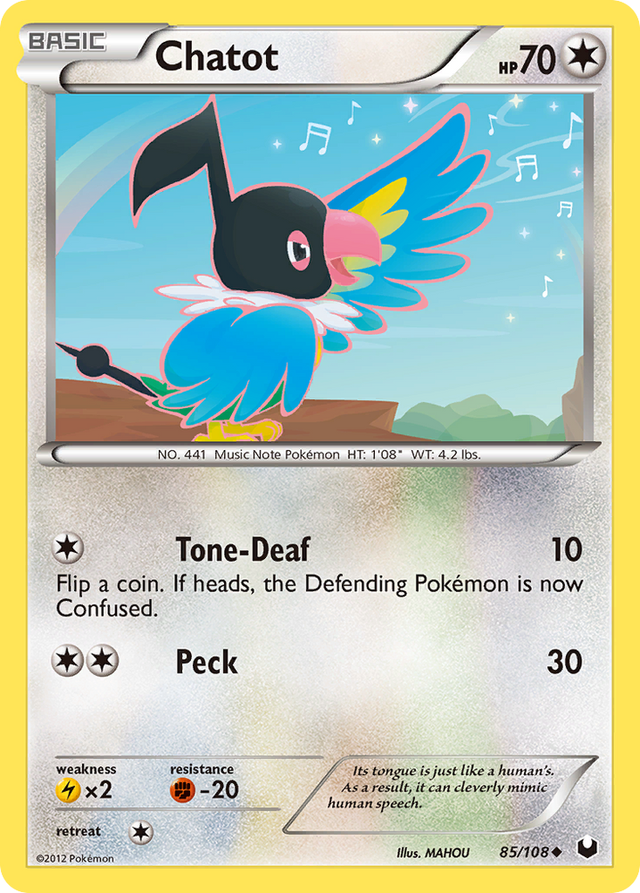 Pokemon | Chatot (85/108) [Black & White: Dark Explorers] | The Nerd Merchant